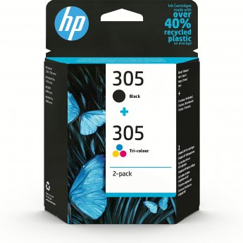 Hewlett Packard HP 305 2-PACK TRI-COLOR/BLACK ORIGINAL INK CARTRIDGE