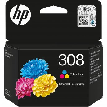 Hewlett Packard HP 308 TRI-COLOR ORIGINAL INK CARTRIDGE