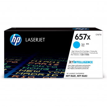 Hewlett Packard HP 657X LaserJet Original Toner Cartridge Cyan High Yield