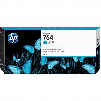 Hewlett Packard HP 764 original ink cartridge cyan standard capacity 300ml 1-pack
