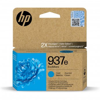 Hewlett Packard HP 937E EVOMORE CYAN EN/FR/IT/PT/ES INK CARTRIDGE