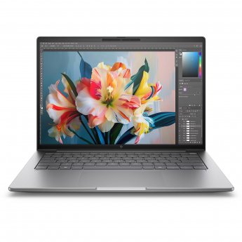Hewlett Packard HP ZBook 8 G1i Intel Core Ultra 7 255H Mobile workstation 35.6 cm (14") WUXGA 16 GB DDR5-SDRAM 512 GB SSD NVIDIA RTX 500 Ada Wi-Fi 7 (802.11be) Windows 11 Pro AI Workstation, AI PC Silver