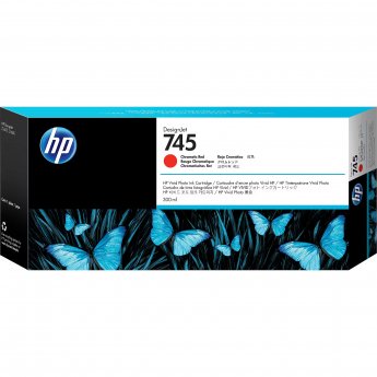Hewlett Packard INK CARTRIDGE NO 745 CHROM RED 300ML