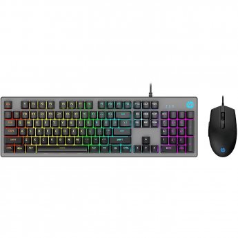 Hewlett Packard KM300F Gaming Keyboard + Mouse USB / ENG / 6400DPI / RGB