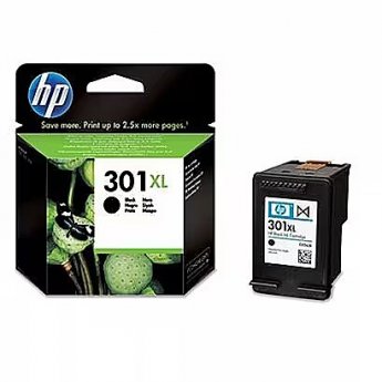Hewlett Packard No 301XL Black Ink Cartridge, 480 pgs