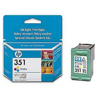 Hewlett Packard NO 351 COLOUR INK CARTRIDGE, 4 ML