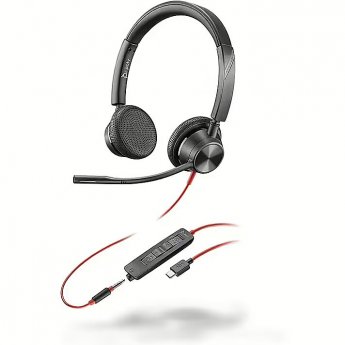 Hewlett Packard Poly Blackwire 3325 Stereo Microsoft Teams Certified USB-C Headset