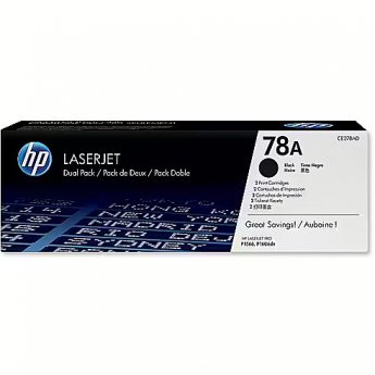 Hewlett Packard Toner Black 78A for LaserJet P1566,P1606dn,M1536, doublepack (2x2.100 pages)