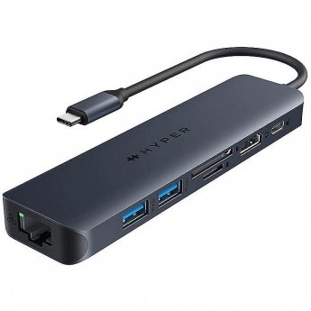 Hyper | HyperDrive EcoSmart Gen.2 Universal USB-C 7-in-1 Hub w 100 W PD Power Pass-thru