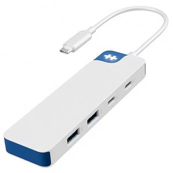Hyper HyperDrive Flex 4 Port USB-C Combo Hub, Blue |
