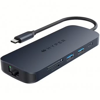 HyperDrive Hyper HyperDrive EcoSmart Gen.2 Universal USB-C 8-in-1 Hub 100W HyperDrive EcoSmart Gen.2 Universal USB-C 8-in-1 Hub mit 100 W