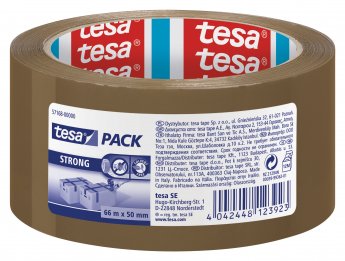 Iepakošanas līmlente tesa® Strong, brūna, 66m x 50mm