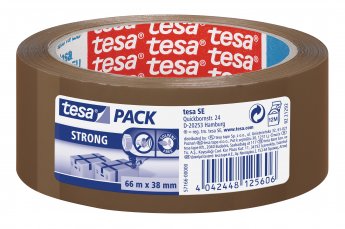 Iepakošanas līmlente tesapack® strong, brūna, 66mx38mm
