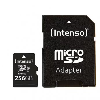 Intenso Premium, MicroSDXC, 256GB, +Adapter
