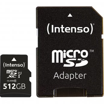 Intenso Premium R45, microSDXC, 512GB, UHS-I, U1 +Adapter