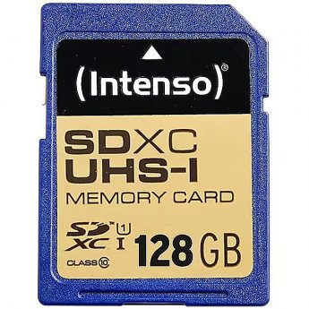 Intenso Premium, SDXC 128GB, U1, Class 10