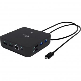 i-tec USB-C DP Dual HDMI 2xHDMI 4K 60Hz 1x USB-C (10Gbps) 5x USB-A (3x5Gbps) Power Delivery 100W LAN Audio