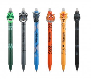 Izdzēšama pildspalva COLORINO Animals 0,5mm, zila