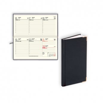 Kabatas plānotājs 2026.gadam EKO Lady, nedēļa, 163x82 mm, balacron, melns