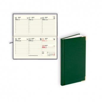Kabatas plānotājs 2026.gadam EKO Lady, nedēļa, 163x82 mm, balacron, zaļš