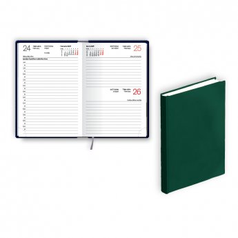 Kabatas plānotājs 2026.gadam EKO Mono, diena, 98x150 mm, balacron, zaļš