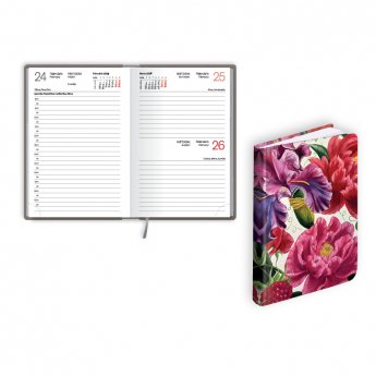 Kabatas plānotājs 2026.gadam EKO Mono flex Vintage, diena, 98x150 mm, laminētie vāki