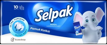 Kabatlakatiņi SELPAK Classic, 4 sl., baltā krāsā, 10 gab/iepak.