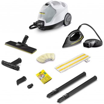 Karcher steam cleaner SC 4 EasyFix Iron (white/black, 2,000 watts, including steam pressure iron)