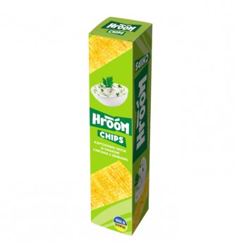 Kartupeļu plāksnes HROOM, ar fenheļa, skābā krējuma un garšaugu garšu, 50g