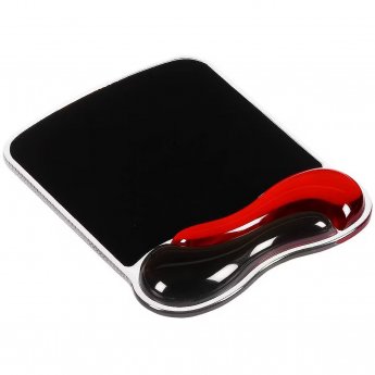 Kensington Duo Gel Mouse Pad, Red/Black