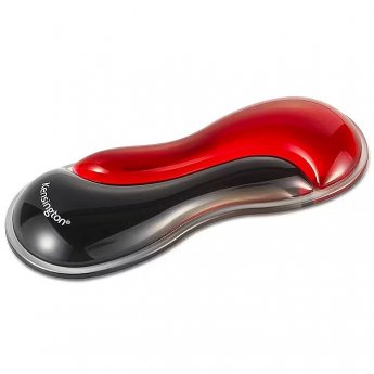 Kensington Slim Duo Gel Mouse/Track ball Wrist Rest, Red