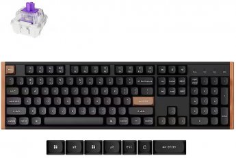 Keychron K10 HE, black/wood, DE