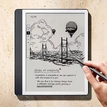 Kindle Ebook New Kindle Scribe - 2024 release 10.2” glare-free 64GB Wi-Fi (Without Lockscreen Ads) with Premium Pen Tungsten