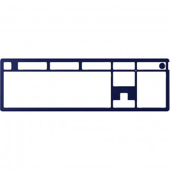 Kingston Alloy Rise Top Plate Navy Blue