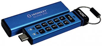 Kingston Ironkey Keypad 200C, 32GB, Blue