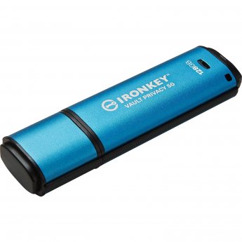 Kingston IronKey Vault Privacy 50, AES Encrypted, 128GB, Blue