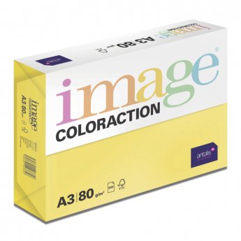 Krāsains papīrs IMAGE COLORACTION, A3, 80 gsm, 500 loksnes, Sevilla / Dark Yellow