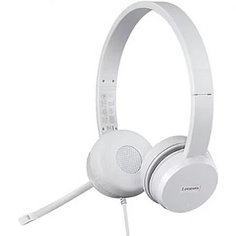 Lenovo 110 Stereo USB Headset, White