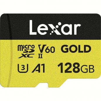 Lexar 128GB microSDXC Professional GOLD UHS-II A1 C10 U3 V60