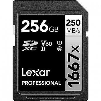 Lexar 1667x, SDXC, 256GB, UHS-II, U3, V60