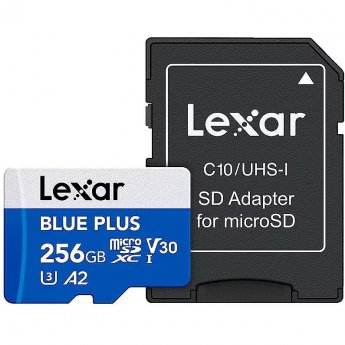 Lexar Blue Plus, microSDXC, 256GB