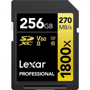 Lexar Professional 1800x, SDXC, 256GB, UHS-II, U3, V60