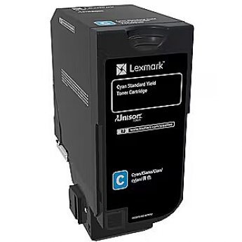 Lexmark Lexmark CS72x Cyan Standard Yield Toner Cartridge Lexmark 74C0S20 7000 pages