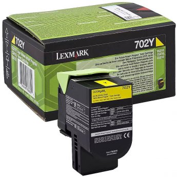 Lexmark Toner Lexmark 702Y yellow | return | 1000 pgs| CS310dn / CS310n / CS410dn / CS41
