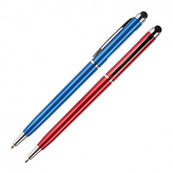 Lodīšu pildspalva CENTRUM TOUCH 0.7 mm, asorti korpuss, zila tinte