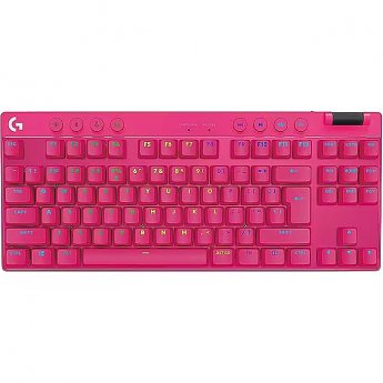 Logitech G PRO X TKL LIGHTSPEED, MAGENTA, FRA
