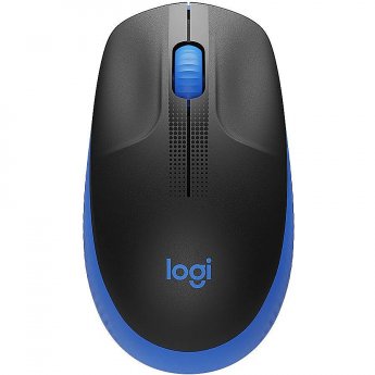 Logitech M190, Wireless, Optical, Blue