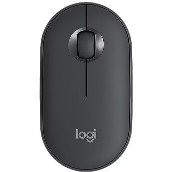 Logitech Pebble M350, RF Wireless/Bluetooth, Optical, Graphite