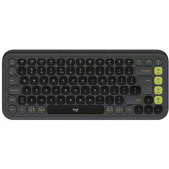 Logitech POP Icon Keys, SWE, graphite/green - Wireless keyboard