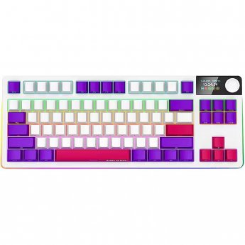 Lorgar KBP70TKLW, Wireless TKL Gaming Pro, White, EN